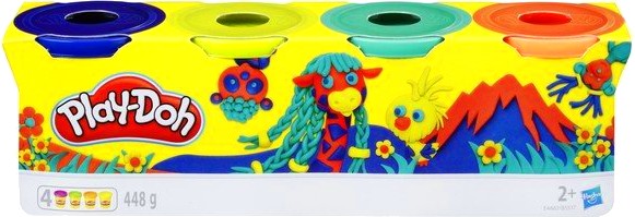 Купити Матеріали Hasbro Play-Doh 4 баночки WILD (B5517_E4867) - Фото 1 Матеріали Hasbro Play-Doh 4 баночки WILD (B5517_E4867) - Фото 1