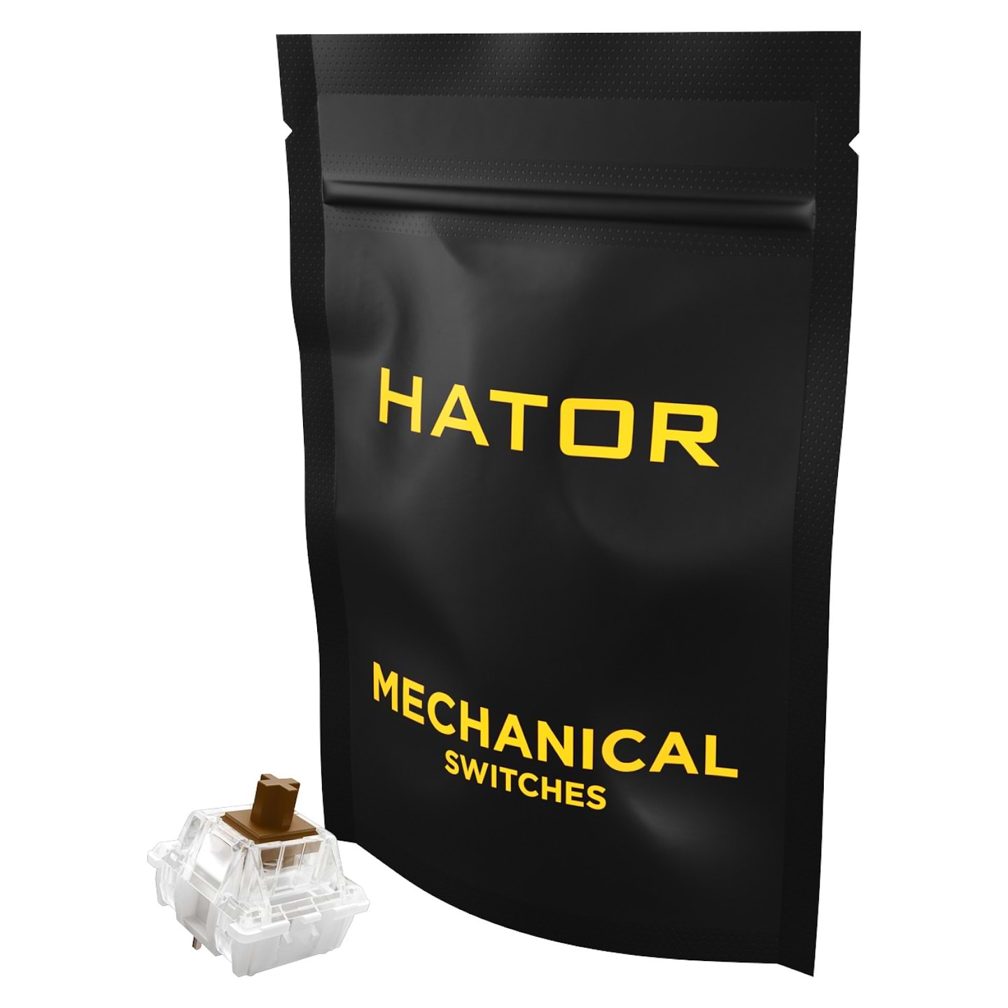 Набір перемикачів для клавіатури Hator Aurum Choco switch tactile 10 шт. (HTS-186) - Фото 1