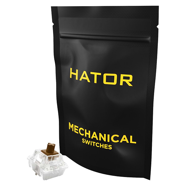 Фото - Набор переключателей для клавиатуры Hator Aurum Choco switch tactile 10 шт. (HTS-186)