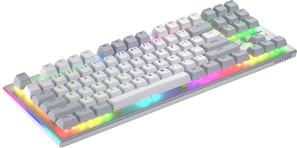 Фото - Клавиатура проводная игровая Hator Gravity TKL orange (HTK561) White