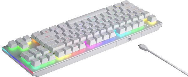 Фото - Клавиатура проводная игровая Hator Gravity X TKL orange (HTK551) White
