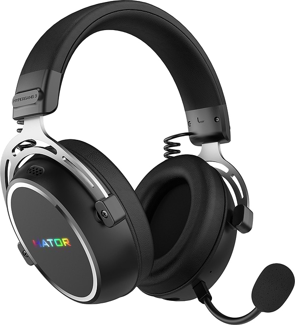 Фото - Гарнітура бездротова ігрова Hator HYPERGANG 3 Hi-Res Wireless Black (ESH55)