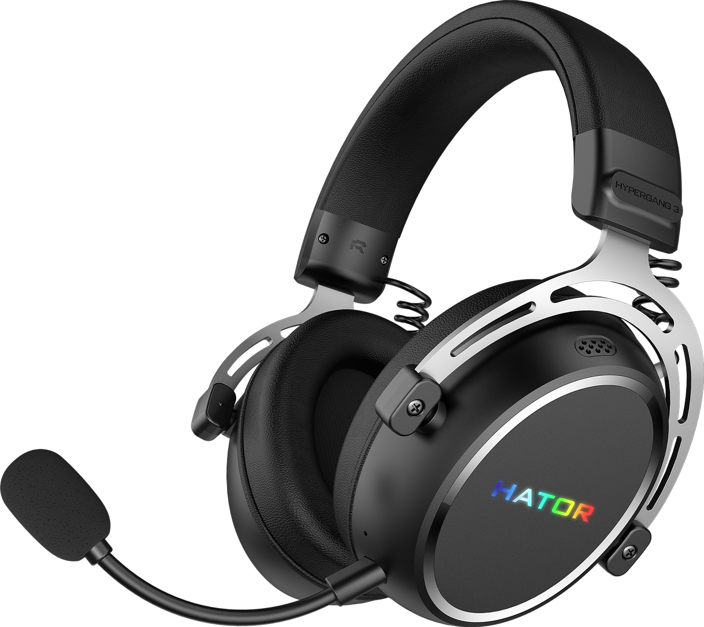Гарнітура бездротова ігрова Hator HYPERGANG 3 Hi-Res Wireless Black (ESH55) - Фото 1