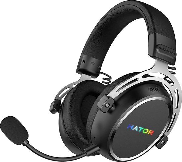 Фото - Гарнітура бездротова ігрова Hator HYPERGANG 3 Hi-Res Wireless Black (ESH55)