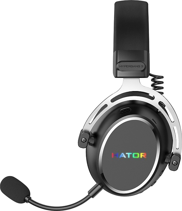 Фото - Гарнітура бездротова ігрова Hator HYPERGANG 3 Hi-Res Wireless Black (ESH55)