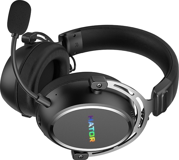 Фото - Гарнітура бездротова ігрова Hator HYPERGANG 3 Hi-Res Wireless Black (ESH55)