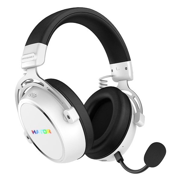 Фото - Гарнитура беспроводная игровая Hator HYPERGANG 3 Hi-Res White (ESH56)