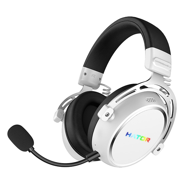Фото - Гарнитура беспроводная игровая Hator HYPERGANG 3 Hi-Res White (ESH56)