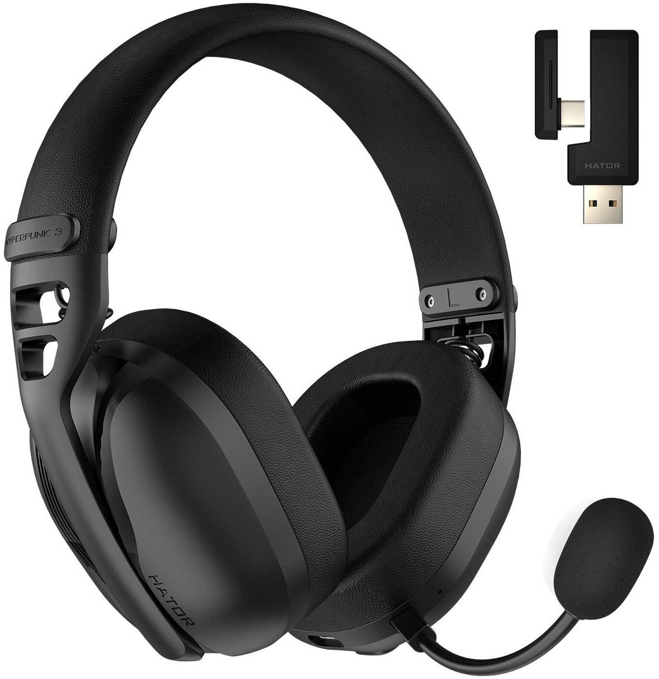Гарнитура беспроводная игровая Hator Hyperpunk 3 Wireless Black (ESH15)