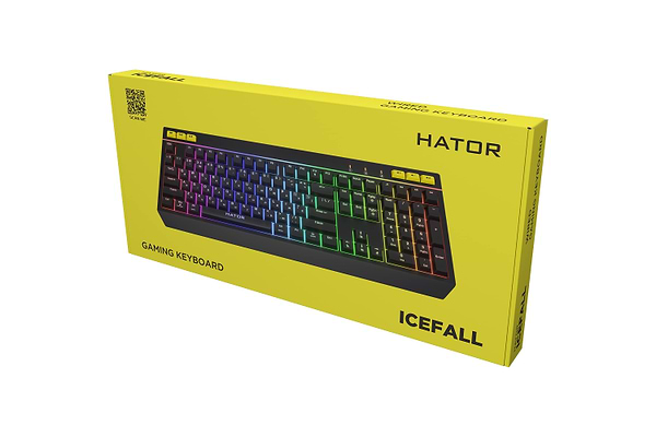 Фото - Клавіатура дротова ігрова Hator Icefall Black (HTK402UA)
