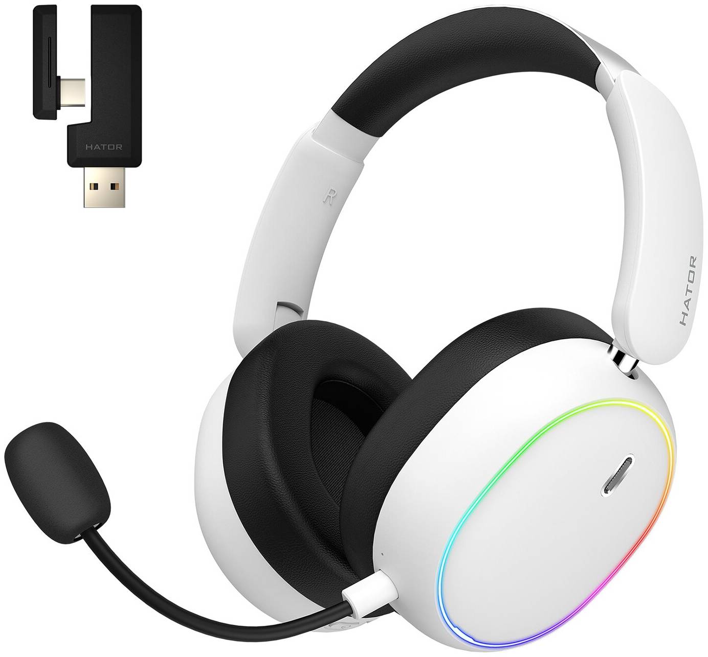 Гарнітура бездротова ігрова Hator Phoenix 2 Wireless White (ESH41)