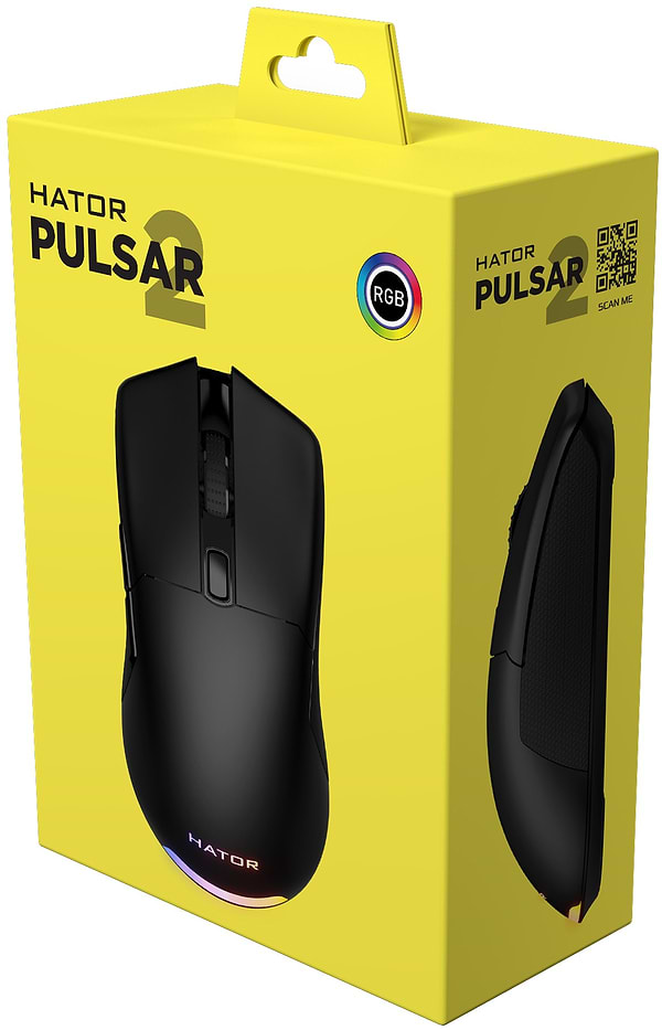 Фото - Миша дротова ігрова Hator Pulsar 2 USB Black (HTM-510)