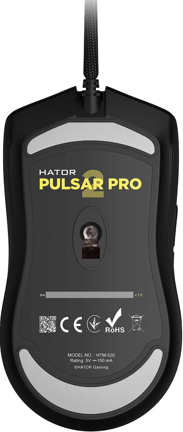 Фото - Миша дротова ігрова Hator Pulsar 2 PRO USB Black (HTM-520)