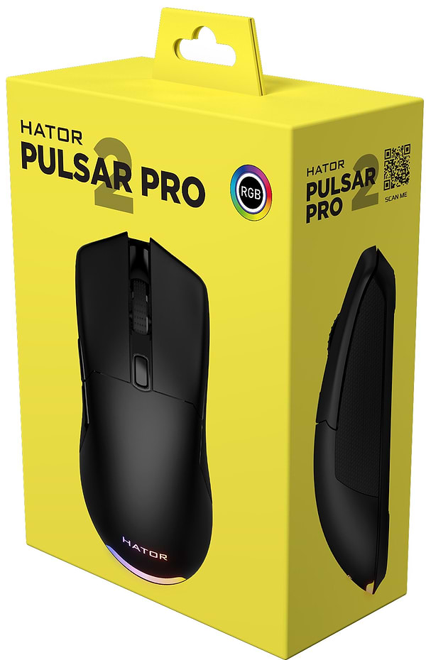 Фото - Миша дротова ігрова Hator Pulsar 2 PRO USB Black (HTM-520)