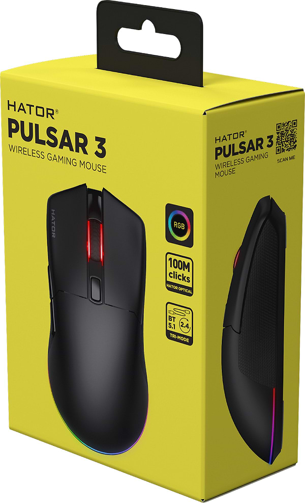 Фото - Мышь беспроводная игровая Hator Pulsar 3 Wireless (HTM630) Black