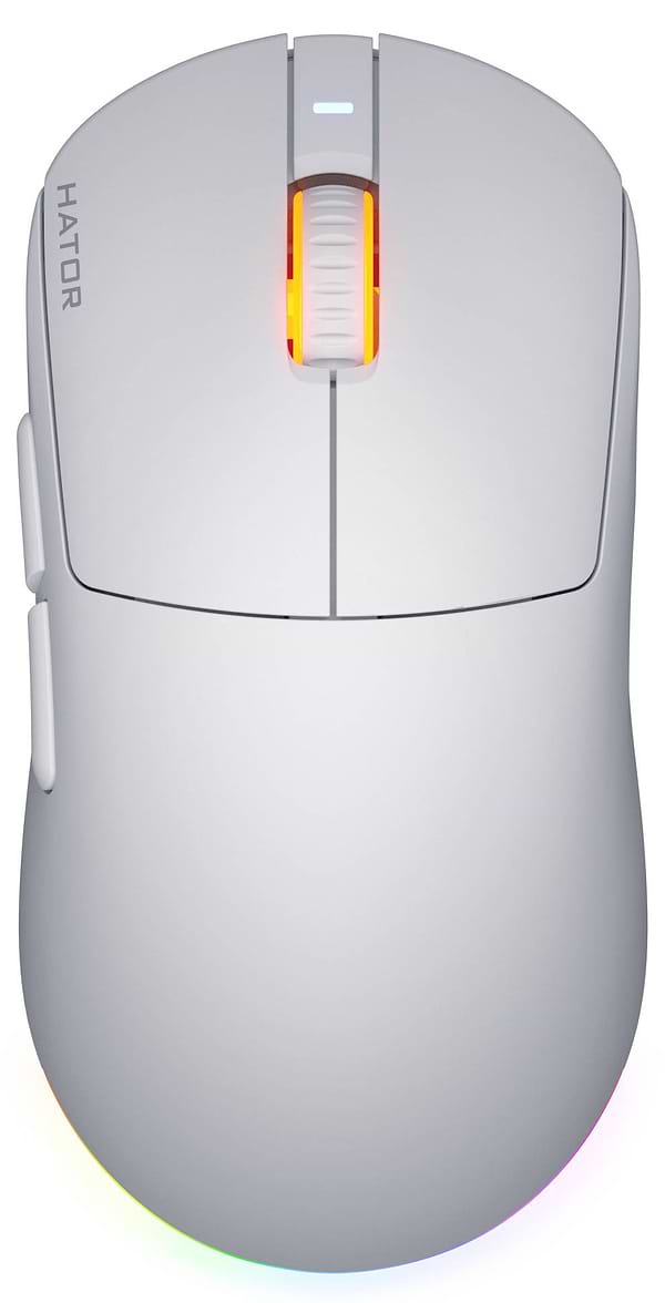 Фото - Мышь беспроводная игровая Hator Quasar 3 Wireless White (HTM731)