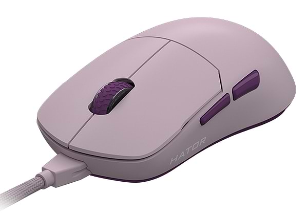 Фото - Миша дротова ігрова Hator Quasar Essential Lilac (HTM-403)