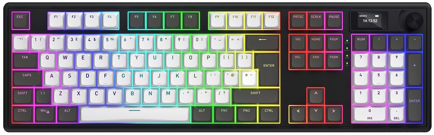 Клавіатура бездротова ігрова Hator Skyfall 100 PRO wireless Grey/Black (HTK4100EU)