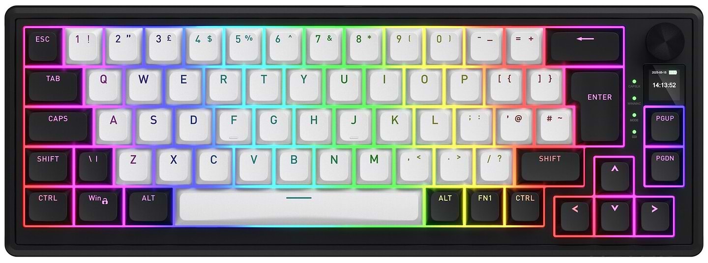 Клавіатура бездротова ігрова Hator Skyfall 65 MAG ULTIMA 8K wireless Black/White (HTK3860EU)