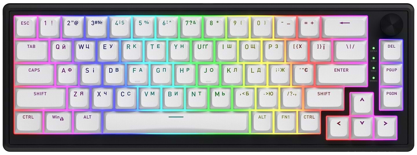 Клавіатура дротова ігрова Hator Skyfall 65 MAG ULTRA 8K Black/White (HTK1860UA)