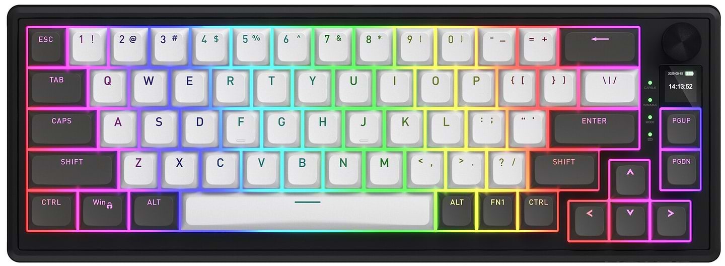 Клавіатура бездротова ігрова Hator Skyfall 65 PRO wireless Grey/Black (HTK4160)