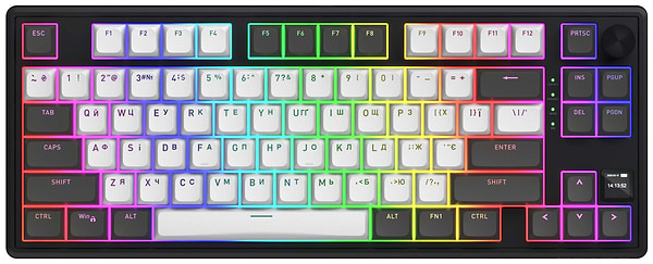 Фото - Клавиатура беспроводная игровая Hator Skyfall 80 PRO (HTK4180UA) Grey-black Фото - Клавиатура беспроводная игровая Hator Skyfall 80 PRO (HTK4180UA) Grey-black