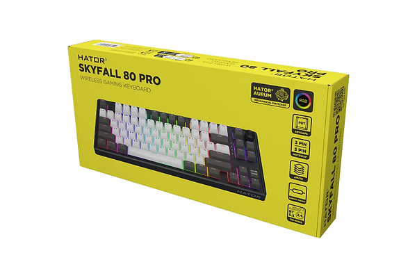 Фото - Клавиатура беспроводная игровая Hator Skyfall 80 PRO (HTK4180UA) Grey-black