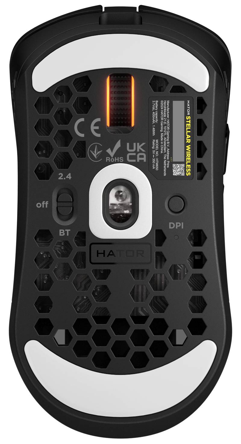 Фото - Миша бездротова ігрова Hator Stellar Wireless Black (HTM650)