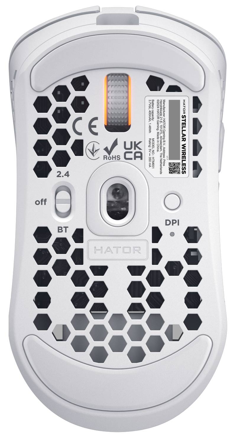 Фото - Миша бездротова ігрова Hator Stellar Wireless White (HTM651)