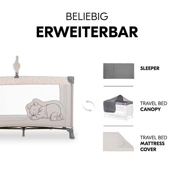 Фото - Манеж классический HAUCK Dream N Play Go Pooh Rainbow Beige (60889-0)