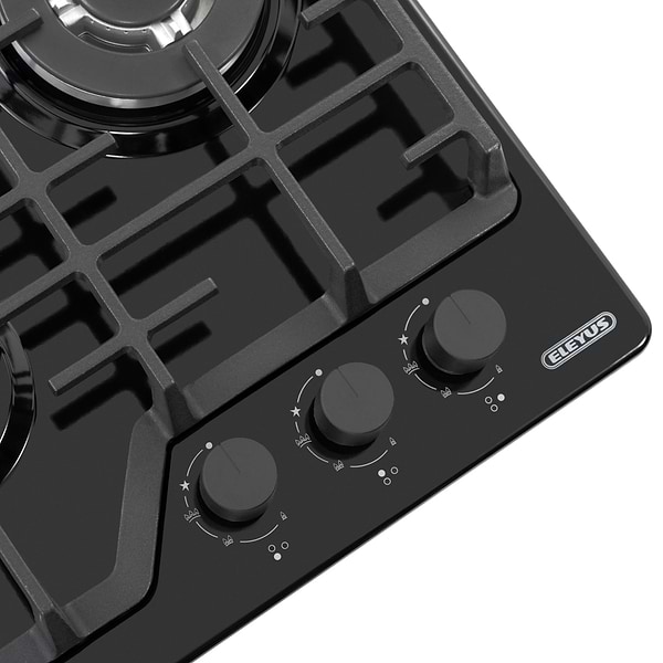 Фото - Варочная панель газовая ELEYUS MAGENTA 45 BL CTF