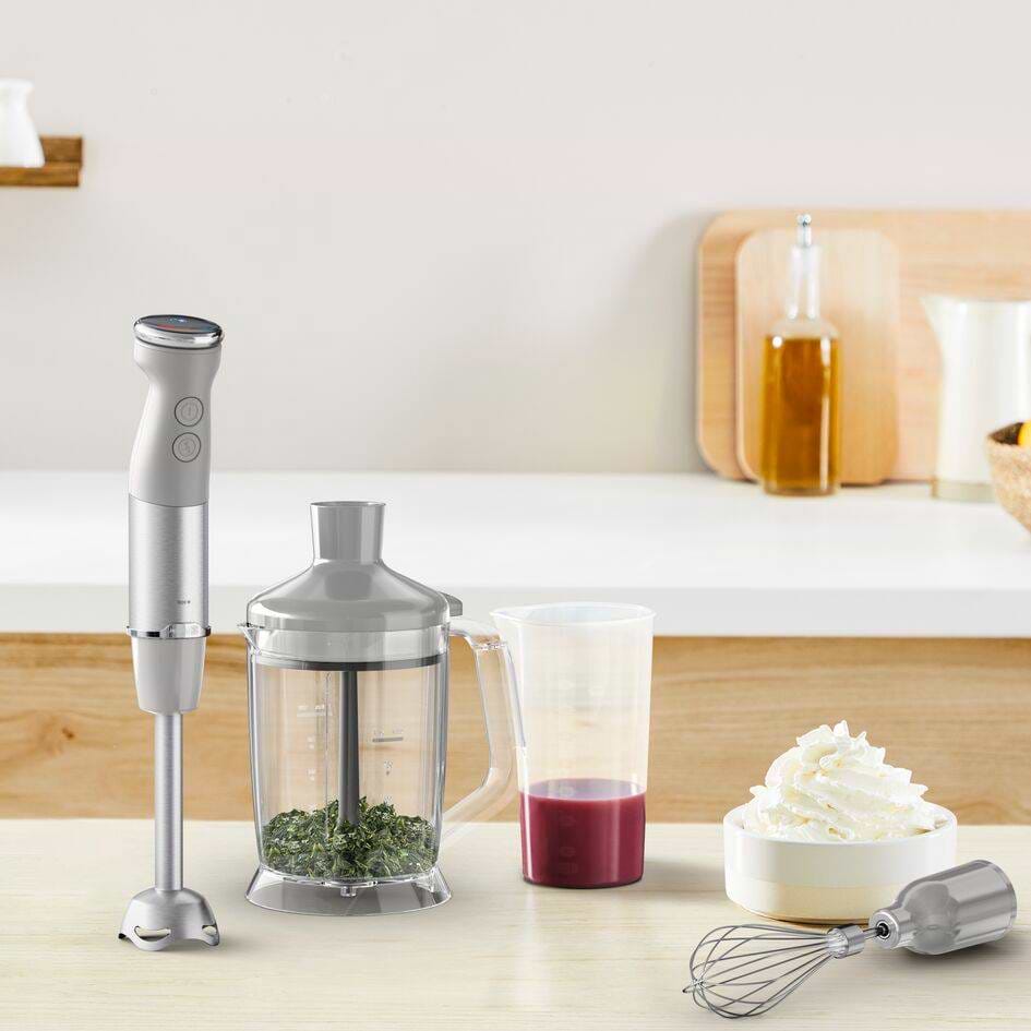 Фото - Блендер заглибний Tefal HB67MB30 QUICKCHEF + XL CHOPPER GREY