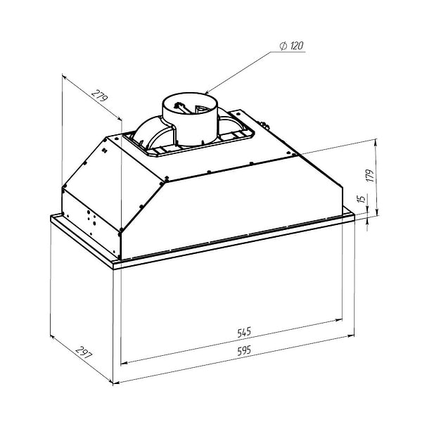 Фото - Вытяжка встраиваемая Pyramida HBE 60 M IX