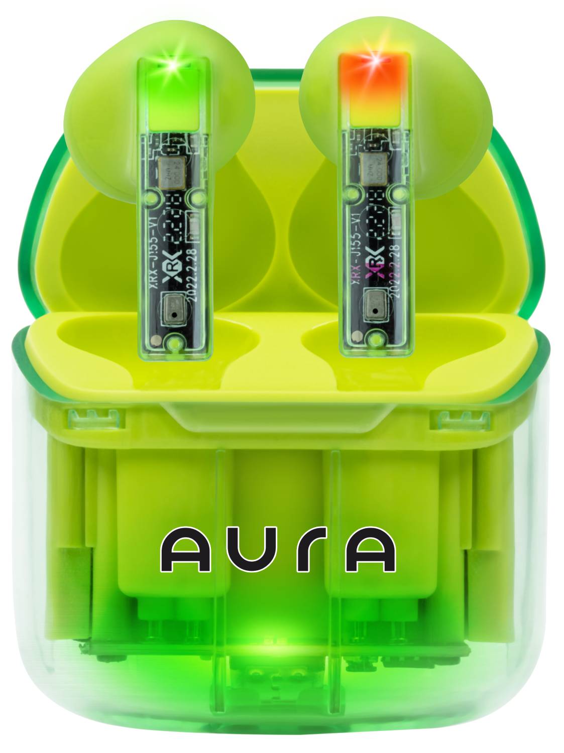 Наушники вкладыши беспроводные TWS Aura 6 Green (TWSA6G) - Фото 1