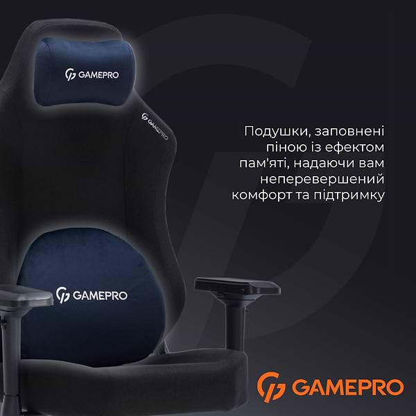 Фото - Кресло для геймеров GamePro FGC750B Size L Fabric Black