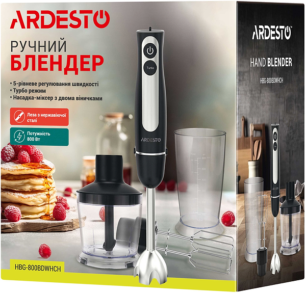 Фото - Блендер погружной Ardesto HBG-800BDWHCH