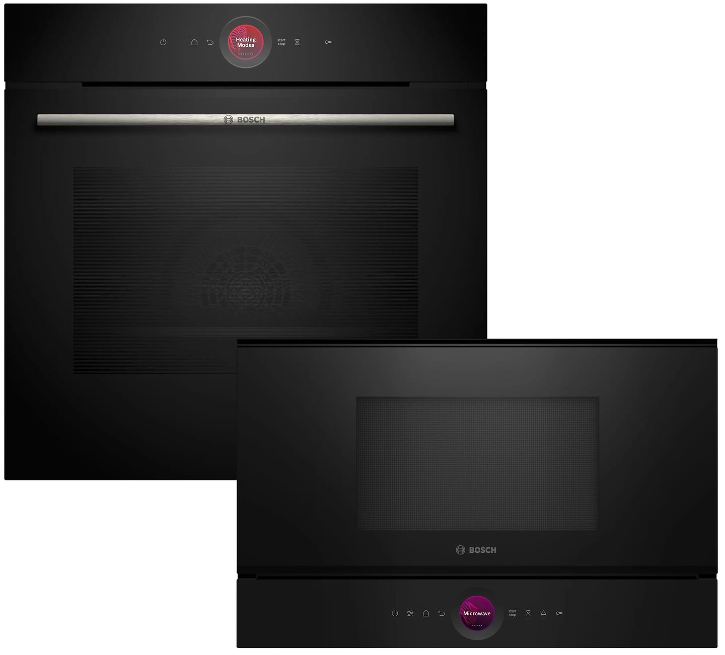 Комплект техніки Bosch Духова шафа + Мікрохвильова піч вбудована Bosch HBG7341B1 + BFR7221B1 - Фото 1