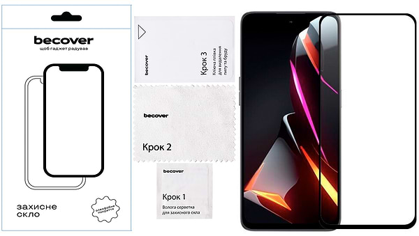 Фото - Захисне скло для смартфону BeCover for Nubia V70 Design Black (713455)