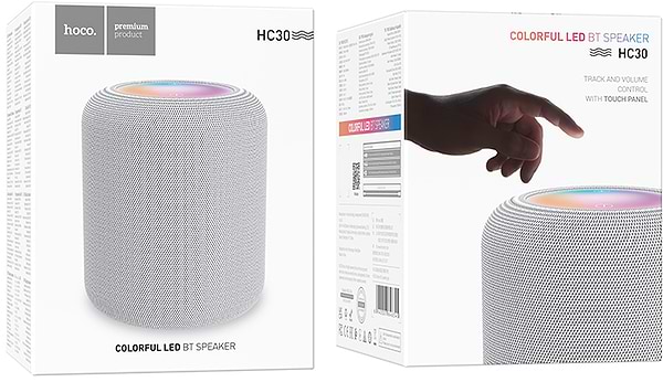 Фото - Портативна акустика HOCO HC30 Oceano BT speaker Gray (6942007646345)
