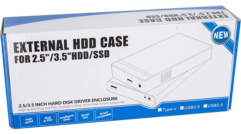 Фото - Внешний карман PowerPlant HDD 2.5/3.5 USB3.0 (HC380404)