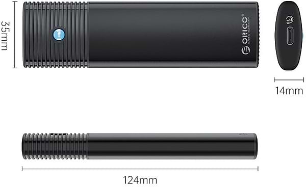 Фото - Внешний карман Orico SSD USB3.2 Gen2 USB-C M.2 NVMe/NGFF(SATA) (HC380503)