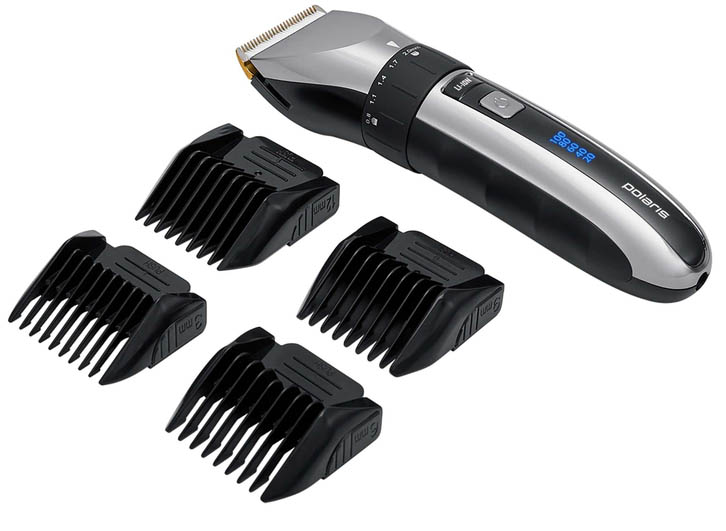 Машинка для стрижки волосся Polaris PHC 4111 Black/Chrome - Фото 1