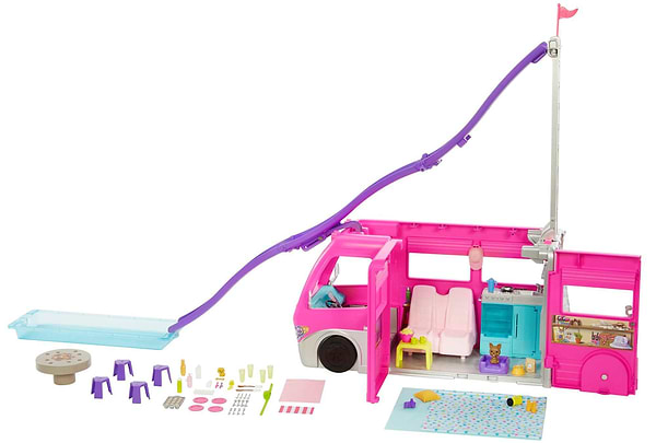 Фото - Транспорт для куклы Barbie Кемпер мечты с водной горкой (HCD46)