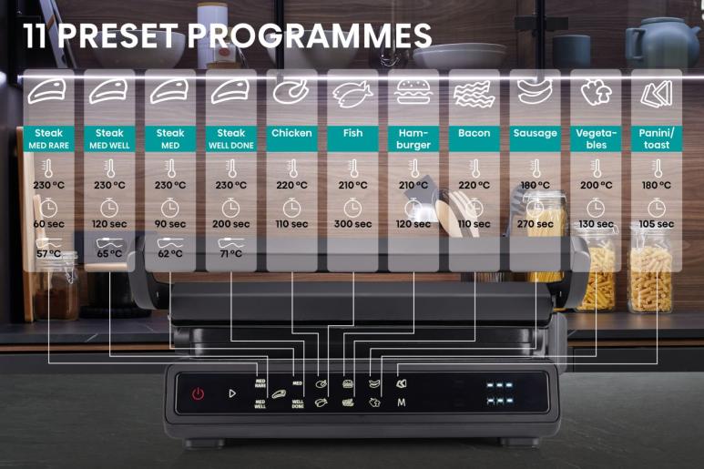 Фото - Гриль-барбекю електричний Hisense HCG1600DBT