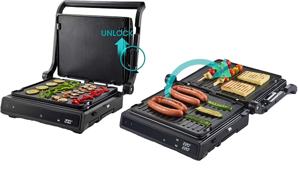 Фото - Гриль-барбекю електричний Hisense HCG1600DBT