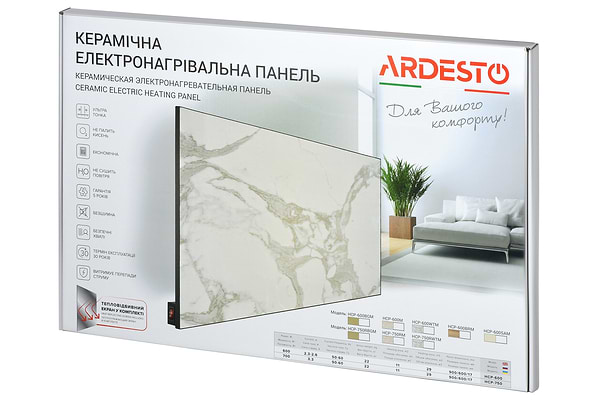 Фото - Уцінка - Конвектор Ardesto HCP-750RBGM (бежевий мармур)