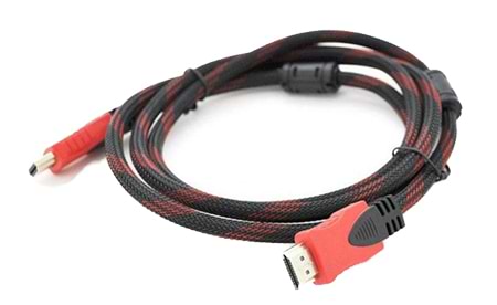Кабель HDMI Merlion HDMI-HDMI 1.8m Black/Red (YT-HDMI(M)/(M)NY/RD-1.8m/00257)