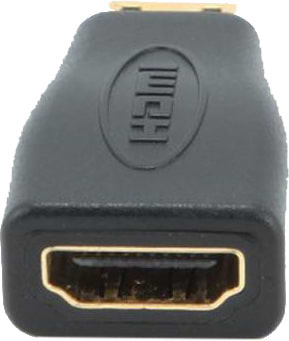 Перехідник HDMI Cablexpert HDMI - miniHDMI M/F Black (A-HDMI-FC) - Фото 1
