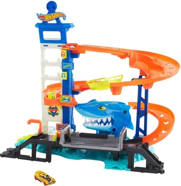 Ігровий набір Hot Wheels Втеча від лютої акули (HDP06) - Фото 1