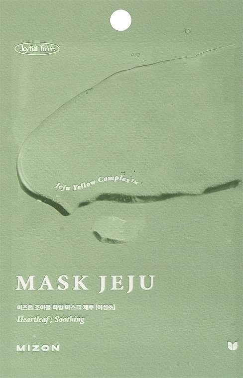 Маска для лица Mizon JOYFUL TIME JEJU HEARTLEAF (8809663755508)